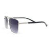 Mens Air Force Officer Metal Rim Rectangle Cop Sunglasses