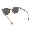 Mens Polarized Hipster Round Horn Rim Plastic Sunglasses