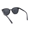 Mens Polarized Hipster Round Horn Rim Plastic Sunglasses