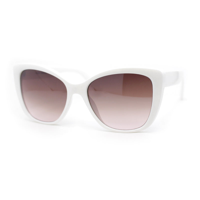 Womens Oversized Cat Eye Classy Plastic Fashion Sunglasses