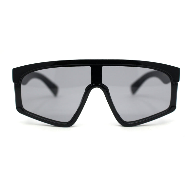 Kids Child Size Fashionable Flat Top Shield Plastic Pop Sunglasses