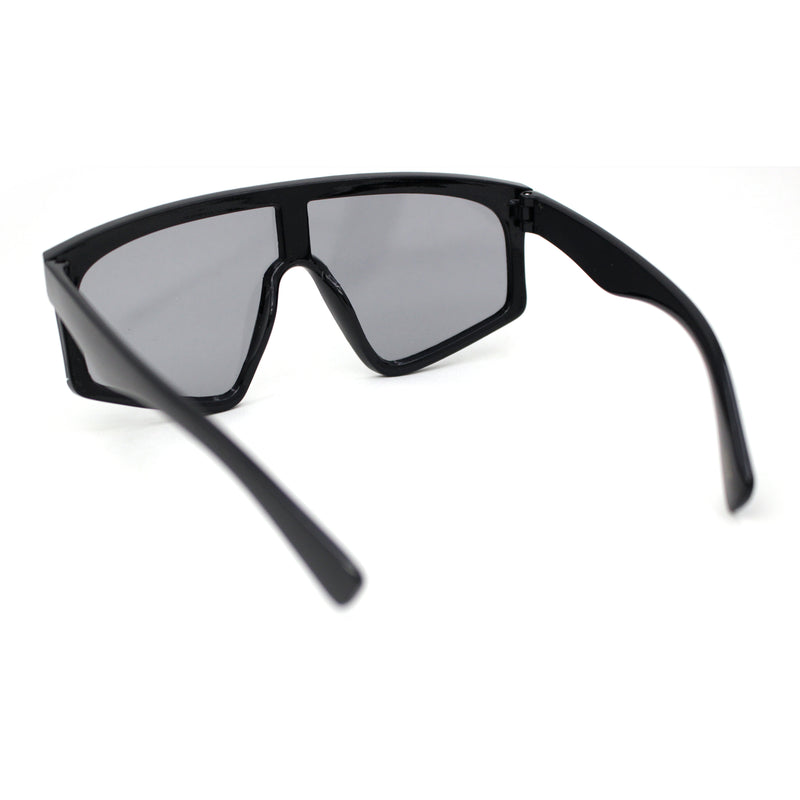 Kids Child Size Fashionable Flat Top Shield Plastic Pop Sunglasses