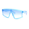 Kids Child Size Fashionable Flat Top Shield Plastic Pop Sunglasses