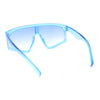 Kids Child Size Fashionable Flat Top Shield Plastic Pop Sunglasses