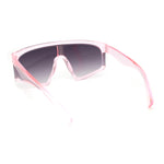 Kids Child Size Fashionable Flat Top Shield Plastic Pop Sunglasses