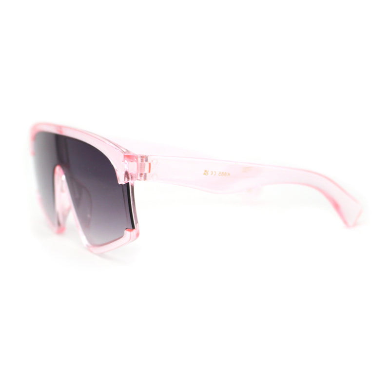 Kids Child Size Fashionable Flat Top Shield Plastic Pop Sunglasses