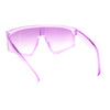 Kids Child Size Fashionable Flat Top Shield Plastic Pop Sunglasses