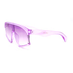 Kids Child Size Fashionable Flat Top Shield Plastic Pop Sunglasses