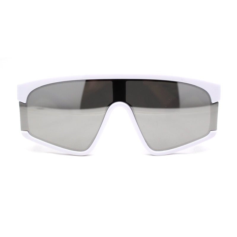 Kids Child Size Fashionable Flat Top Shield Plastic Pop Sunglasses