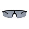 Kids Child Size Trendy Flat Top Shield Plastic Sport Sunglasses