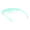 Kids Child Size Trendy Flat Top Shield Plastic Sport Sunglasses