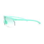 Kids Child Size Trendy Flat Top Shield Plastic Sport Sunglasses