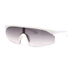 Kids Child Size Trendy Flat Top Shield Plastic Sport Sunglasses