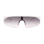 Kids Child Size Trendy Flat Top Shield Plastic Sport Sunglasses