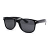 Boys Child Size All Black Classic Iconic Horn Rim Plastic Sunglasses