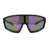 Boys Child Size Mirror Lens Wrap Shield Sport Plastic Sunglasses