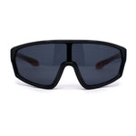 Boys Child Size Mirror Lens Wrap Shield Sport Plastic Sunglasses