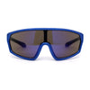 Boys Child Size Mirror Lens Wrap Shield Sport Plastic Sunglasses