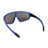 Boys Child Size Mirror Lens Wrap Shield Sport Plastic Sunglasses