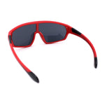 Boys Child Size Mirror Lens Wrap Shield Sport Plastic Sunglasses