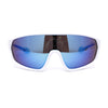 Boys Child Size Mirror Lens Wrap Shield Sport Plastic Sunglasses