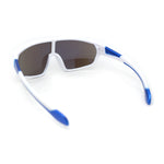 Boys Child Size Mirror Lens Wrap Shield Sport Plastic Sunglasses