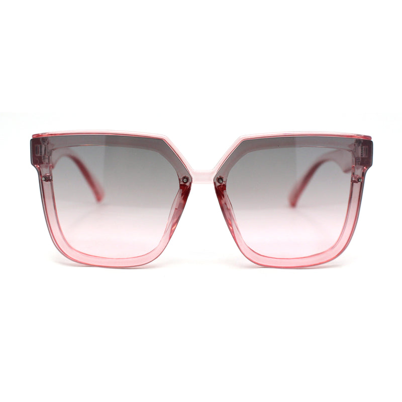 Girls Child Size Half Rim Rimless Horn Rim Designer Style Sunglasses