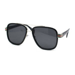 Mens Luxury Double Rim Fashion Racer Rectangle Sunglasses