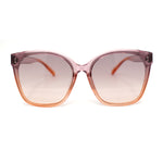 Womens Inset Lens Horn Rim Retro Oversized Whimsical Sunglasses