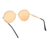 Womens Oversize Round Inlay Tortoise Metal Rim Fashion Sunglasses