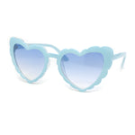 Womens Lace Petal Rim Heart Shape Cat Eye Plastic Sunglasses