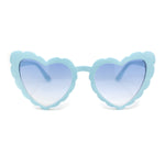 Womens Lace Petal Rim Heart Shape Cat Eye Plastic Sunglasses