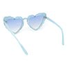 Womens Lace Petal Rim Heart Shape Cat Eye Plastic Sunglasses