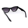 Retro Womens Thick Plastic Iconic Beveled Cat Eye Hipster Sunglasses