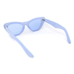 Retro Womens Thick Plastic Iconic Beveled Cat Eye Hipster Sunglasses