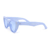 Retro Womens Thick Plastic Iconic Beveled Cat Eye Hipster Sunglasses