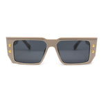 Flat Top Angular Geometric Rectangle Luxury Fashion Sunglasses
