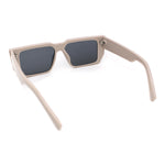 Flat Top Angular Geometric Rectangle Luxury Fashion Sunglasses