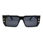 Flat Top Angular Geometric Rectangle Luxury Fashion Sunglasses