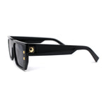 Flat Top Angular Geometric Rectangle Luxury Fashion Sunglasses