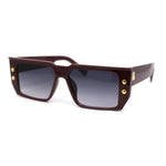 Flat Top Angular Geometric Rectangle Luxury Fashion Sunglasses