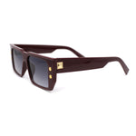 Flat Top Angular Geometric Rectangle Luxury Fashion Sunglasses