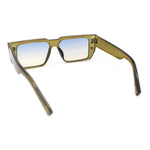 Flat Top Angular Geometric Rectangle Luxury Fashion Sunglasses