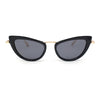 Retro Metal Bridge Plastic Cat Eye Gothic Luxury Fashion Sunglasses