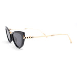 Retro Metal Bridge Plastic Cat Eye Gothic Luxury Fashion Sunglasses