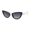 Retro Metal Bridge Plastic Cat Eye Gothic Luxury Fashion Sunglasses