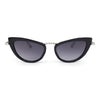 Retro Metal Bridge Plastic Cat Eye Gothic Luxury Fashion Sunglasses