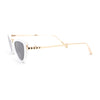 Retro Metal Bridge Plastic Cat Eye Gothic Luxury Fashion Sunglasses