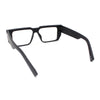 Rectangular Mobster Flat Top Clear Lens Retro Fashion Eyeglasses