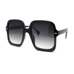 Womens Mod Thick Plastic Rectangle Butterfly Designer Sunglasses
